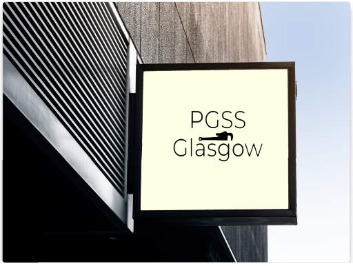 Plumber Glasgow south side (PGSS) premises sign