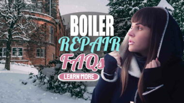Image has the text: "Boiler repair faqs".